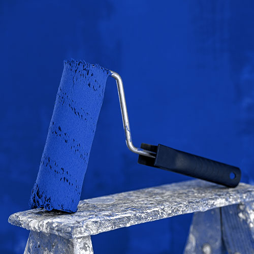 PremiumPro branded blue paint roller